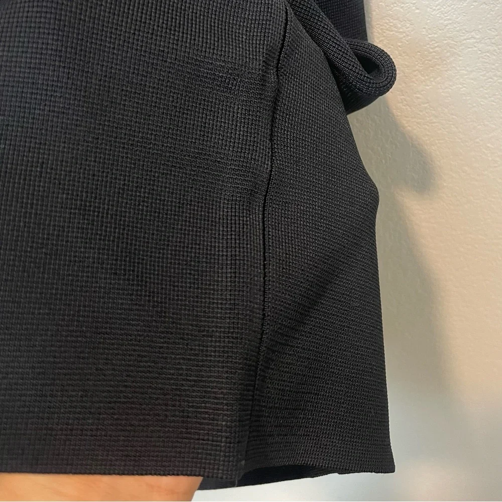 NEW J Crew Fitted Midi Sweater Skirt in Black Elastic Stretch Size XXL